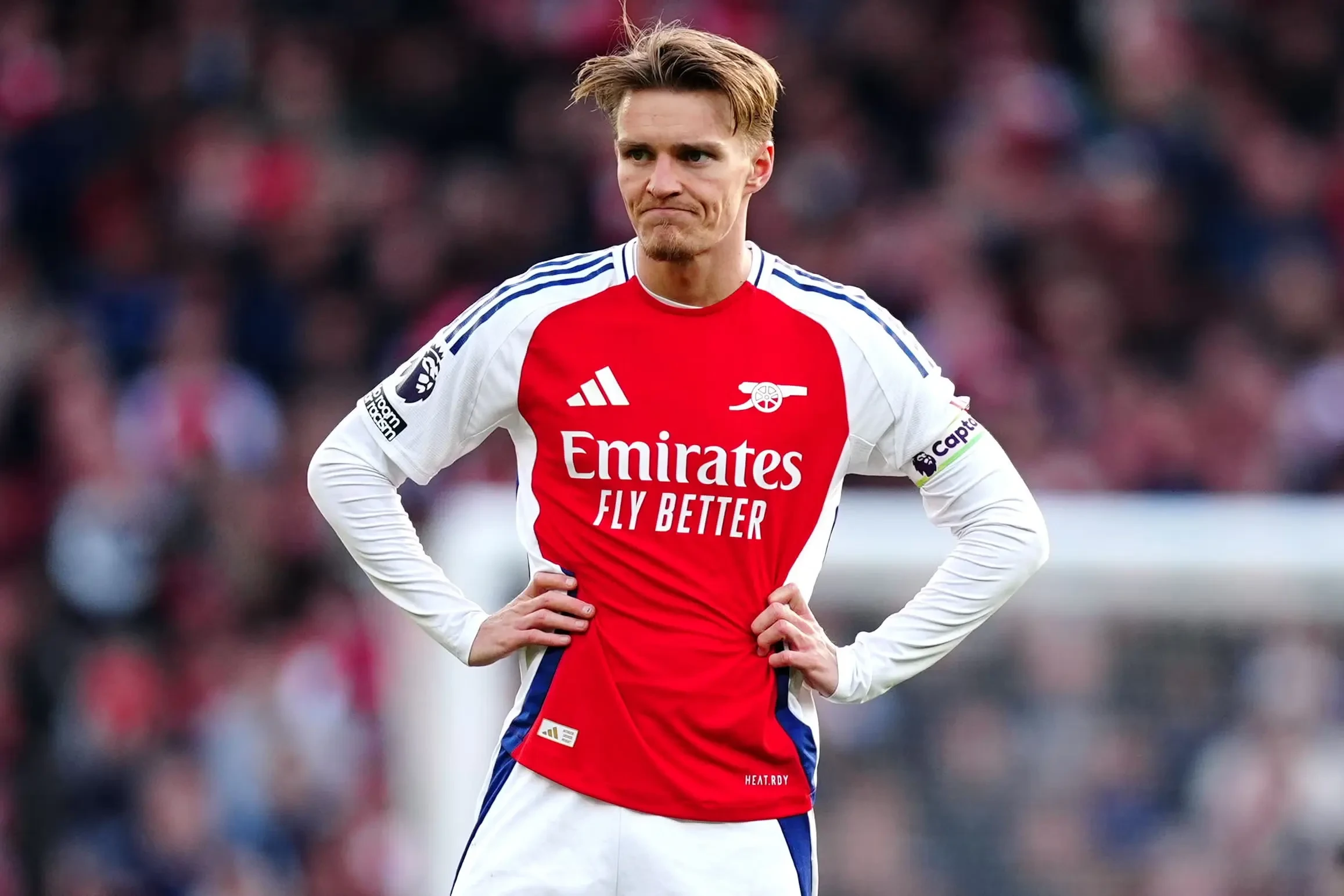 Martin Odegaard rallies Arsenal squad amid fears of Premier League title "collapse"